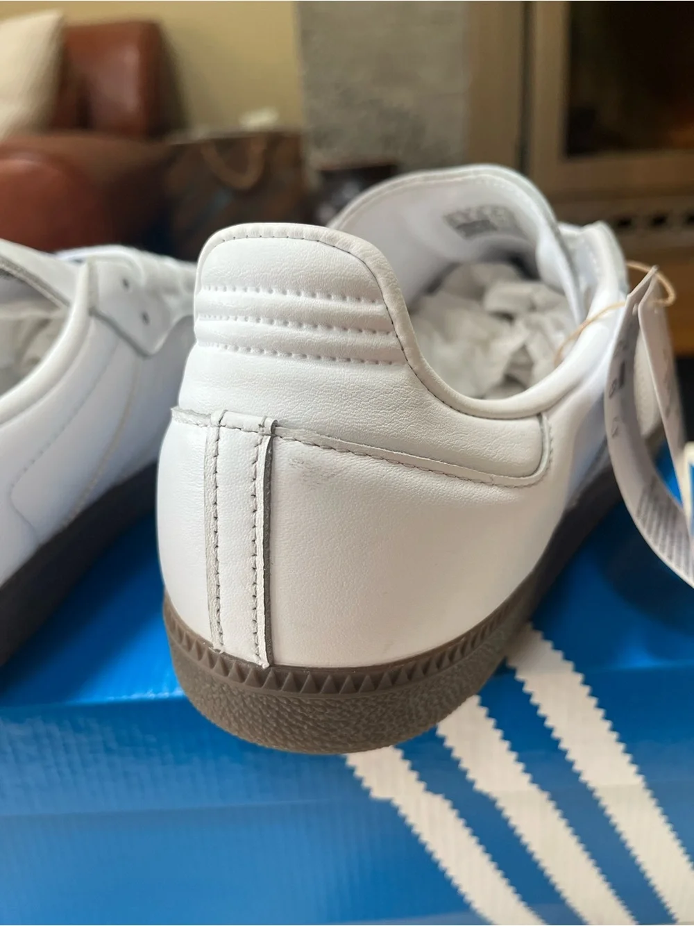 Adidas OG Sambas Double White Gum (BASICALLY NEW)